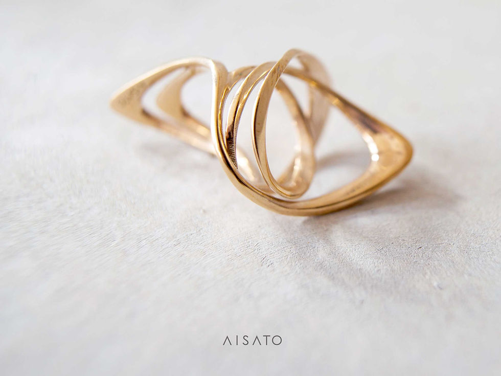 Thumbnail: Looplooploop Ring_ Rosegold/Yellowgold/Silver