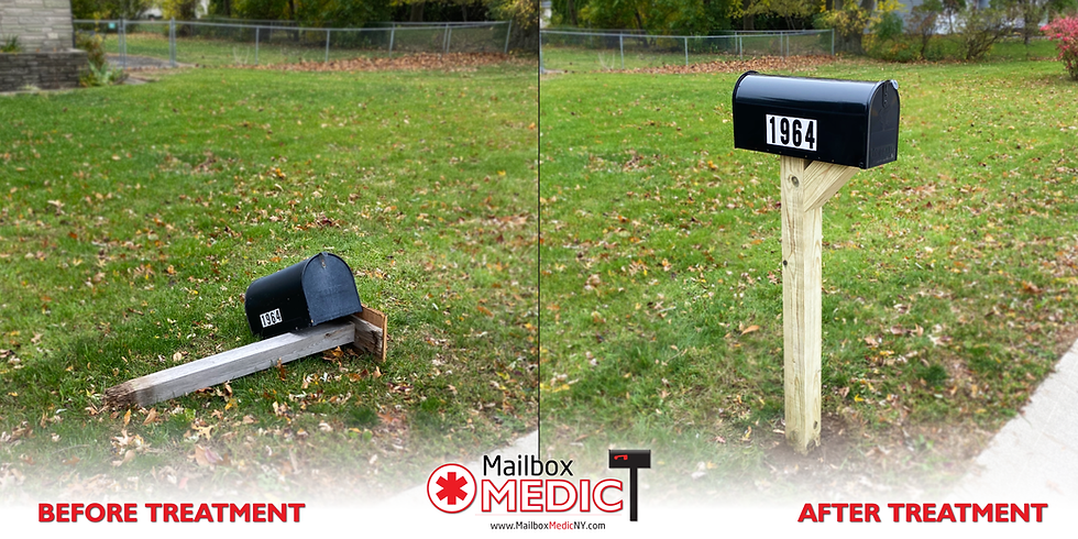 Broken Mailbox Post
