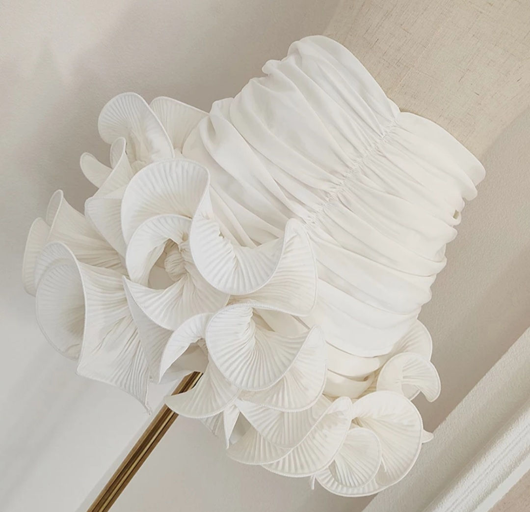 Ruffled and Ruched Mini