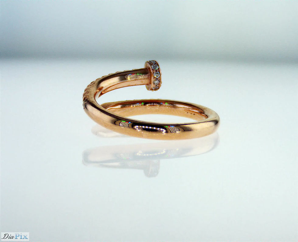 Thumbnail: nail ring rose gold. Modern Piece