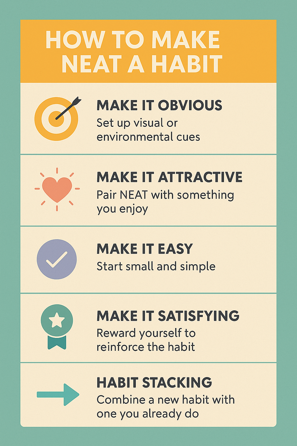 increase NEAT
burn calories without exercise
boost metabolism naturally
daily NEAT habits
Atomic Habits and weight loss