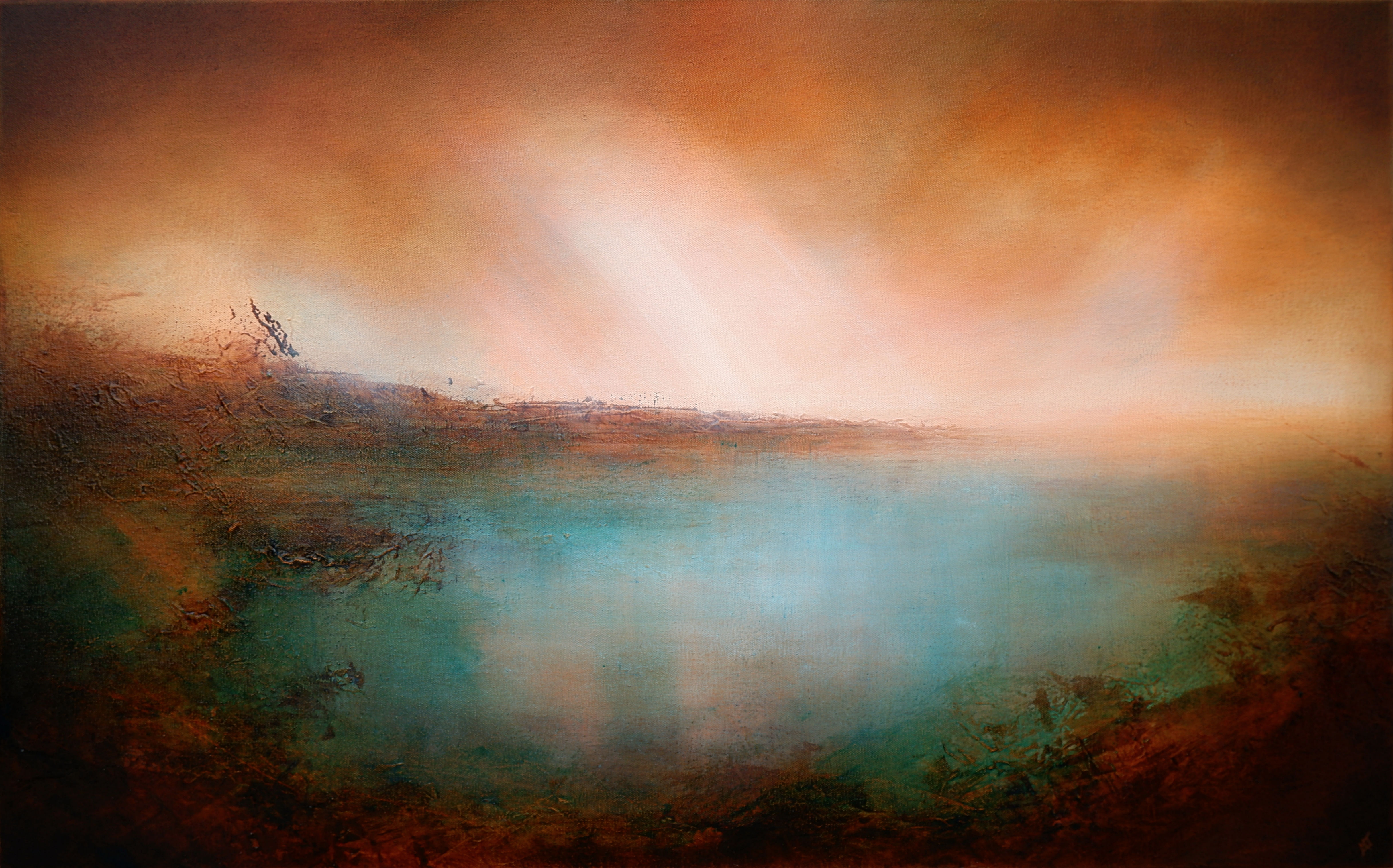 'Silent Dawn' 60x97cm oil on canvas