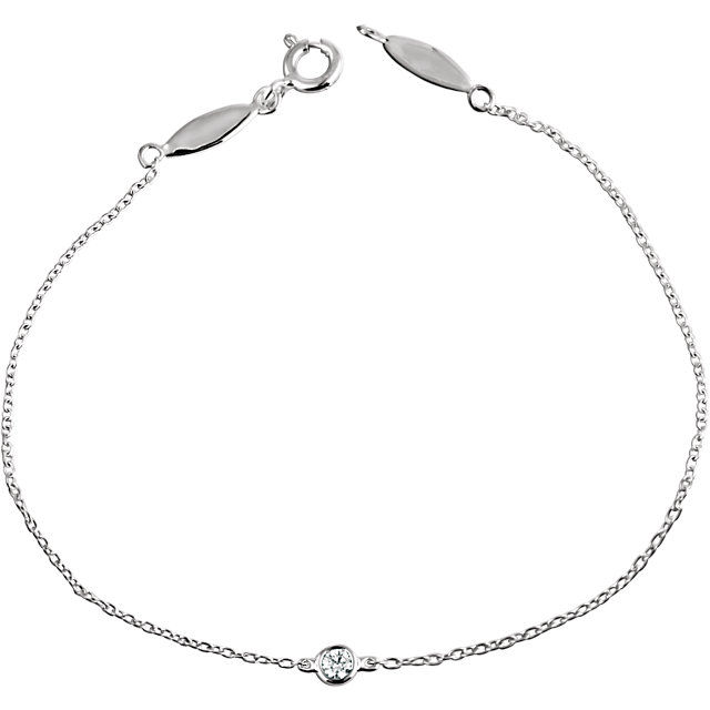 Thumbnail: The Minimal Bezel Diamond Bracelet