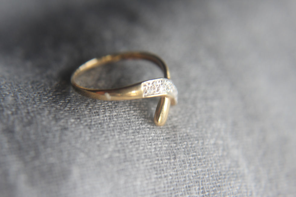 Thumbnail: The Delicate Over Diamond Ring