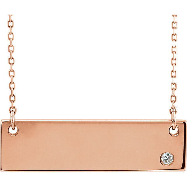 Thumbnail: The Horizontal Bar DIAMOND Pendant