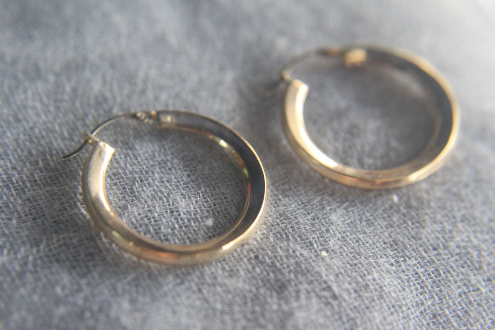 Thumbnail: The Minimal Essential - Gold Hoop Earrings