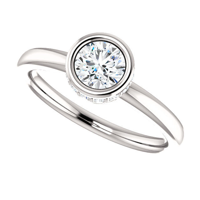 Thumbnail: The Accented Bezel Solitaire (Round)