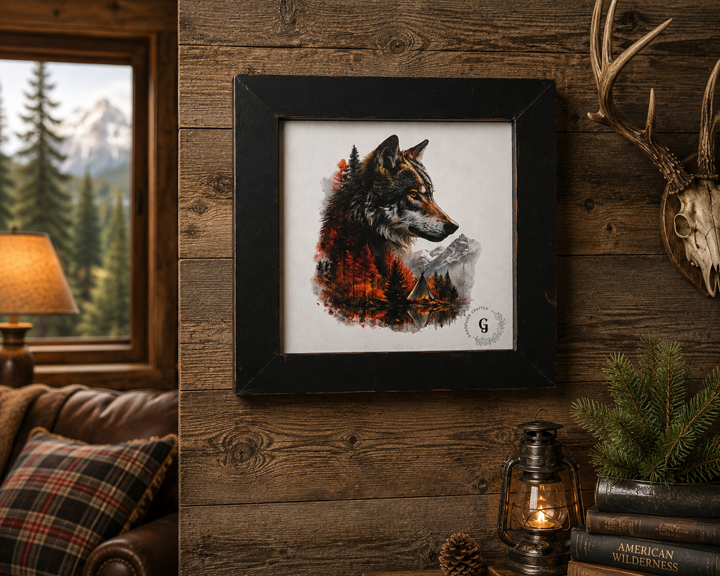 Wolf Wilderness Framed Wall Decor