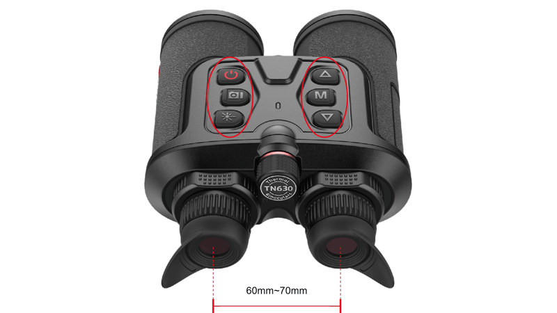 Thumbnail: GUIDE TN-650 Thermal Binoculars with Integrated Laser Rangefinder
