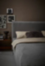 Bettwaren auf Bett Foto