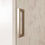 Thumbnail: Thundra profielloze nisdeur helder incl. glasbehandeling 70 cm. RVS