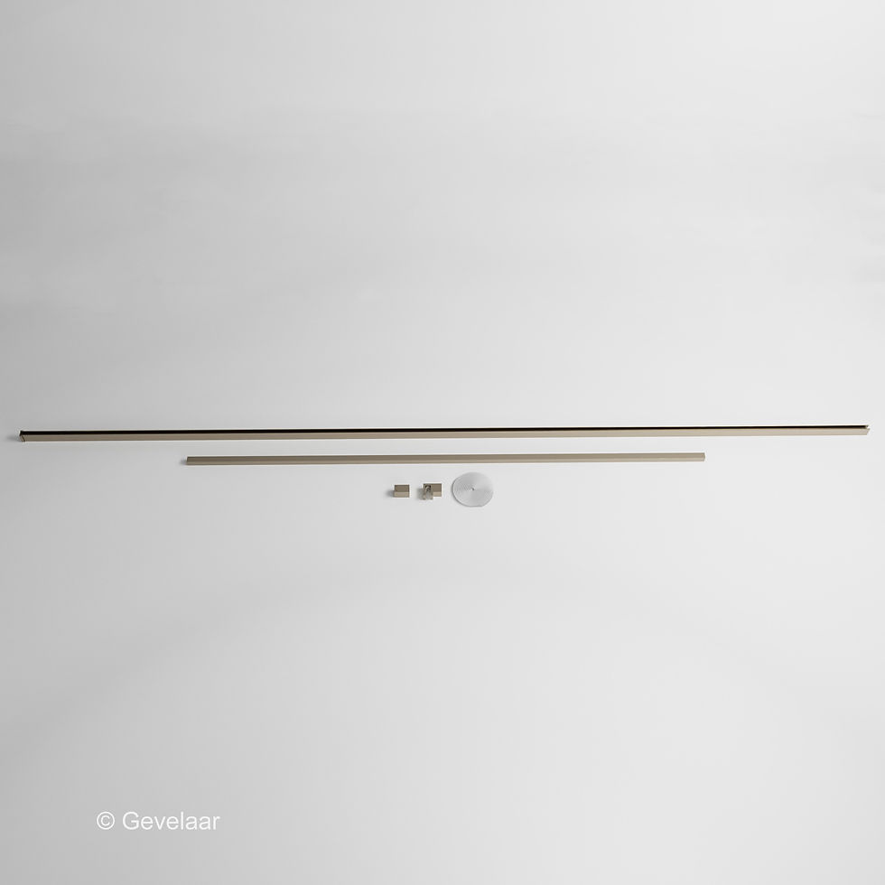 Thumbnail: Thundra inloopdouche helder incl. glasbehandeling 100x200 cm. RVS