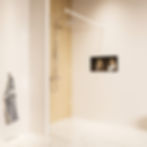 Thundra inloopdouche helder incl. glasbehandeling 50x200 cm. Mat wit