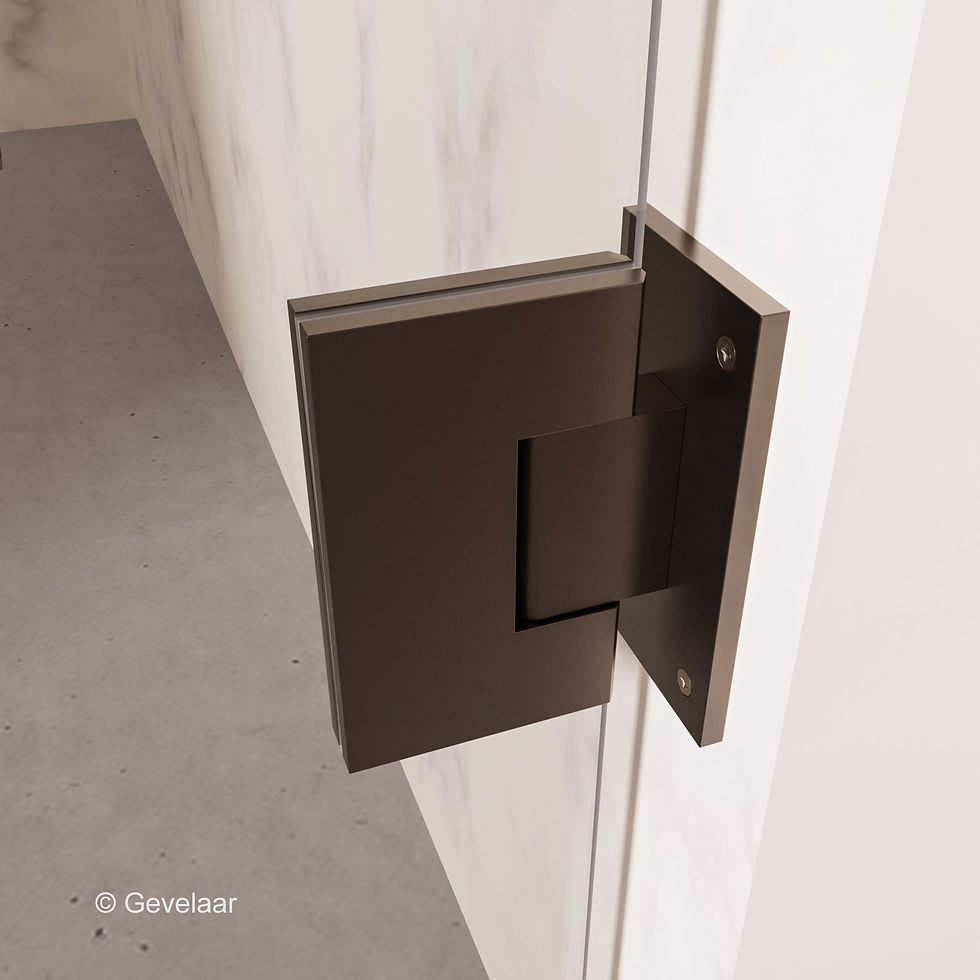 Thumbnail: Thundra profielloze nisdeur helder incl. glasbehandeling 70 cm. Gunmetal