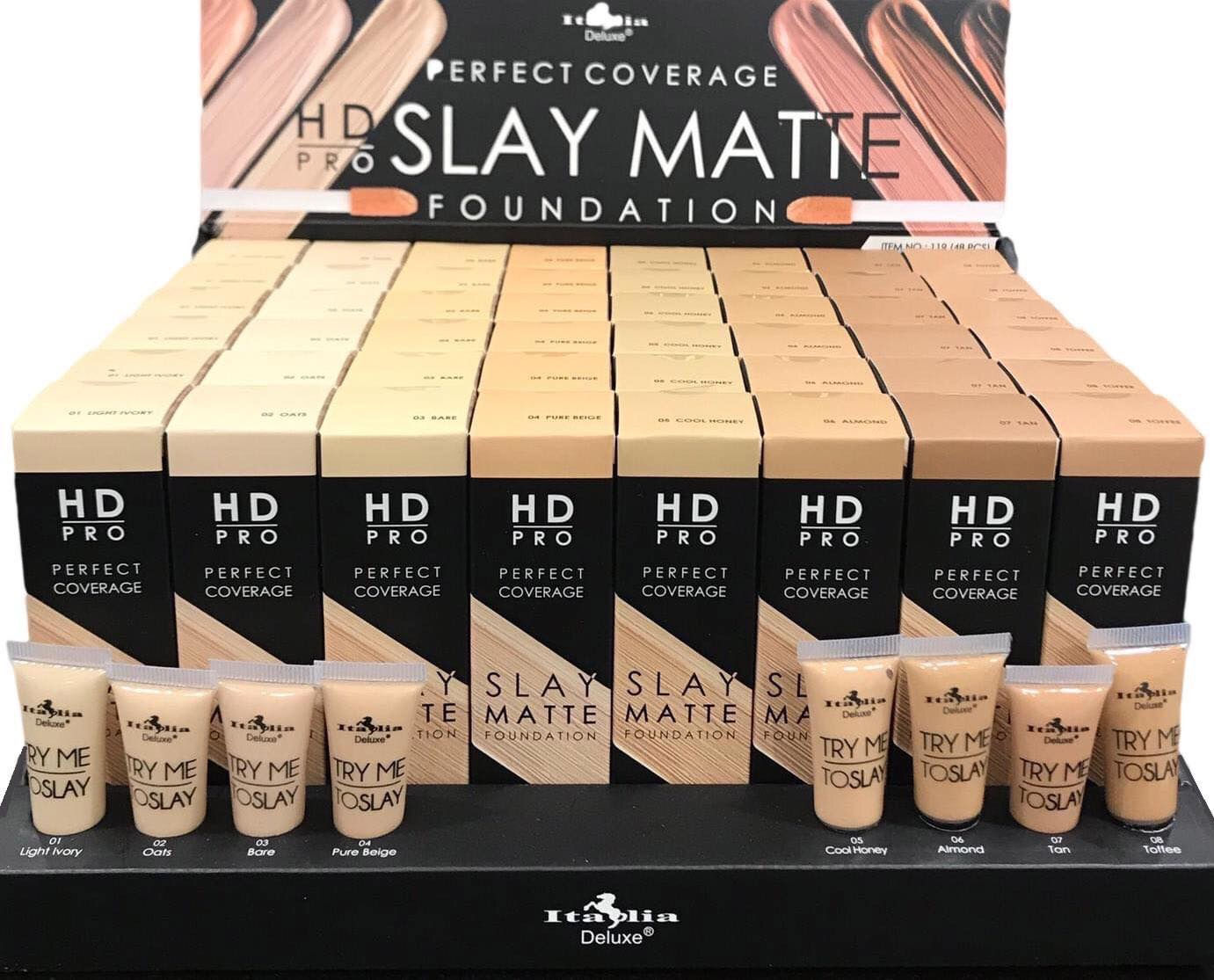 Base cobertura completa acabado mate italia