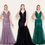 Thumbnail: Lace mermaid half open back elegant fishtail dress