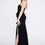 Thumbnail: Long mermaid couture bustier side split evening prom dress