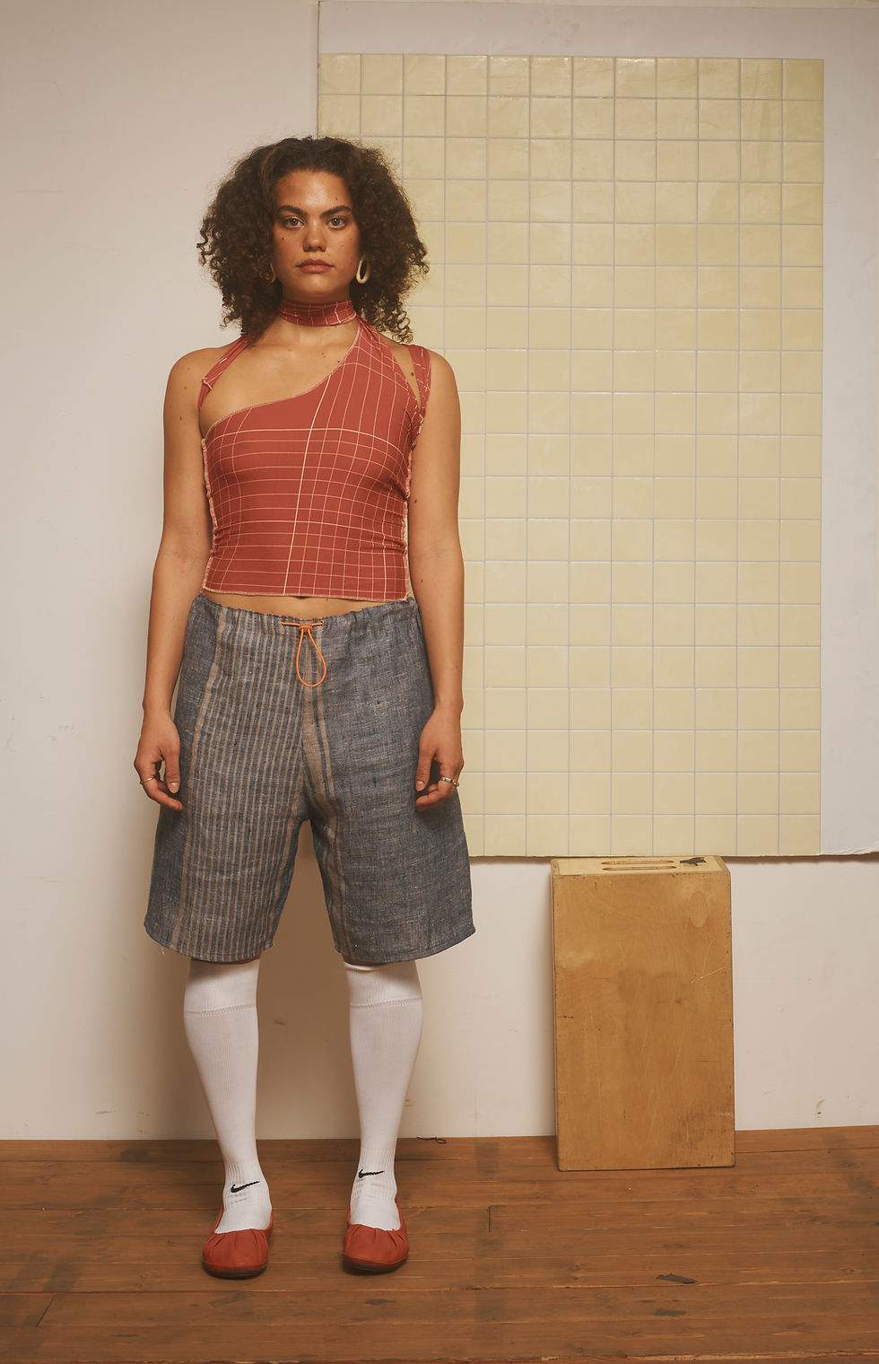 Thumbnail: Bungee Vintage Stripe Linen Short