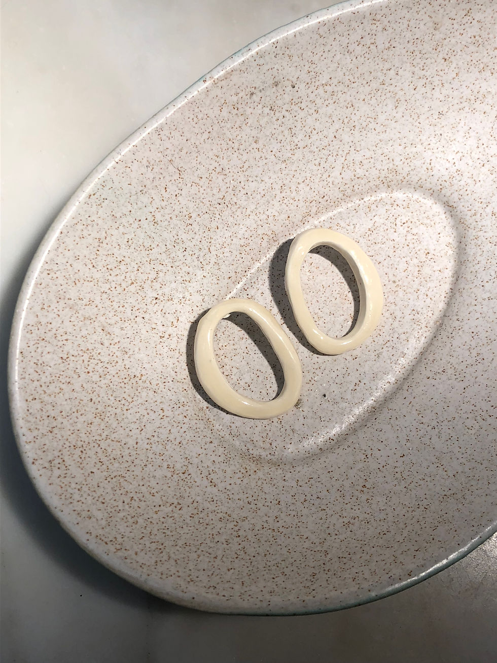 Warped Circle Stud