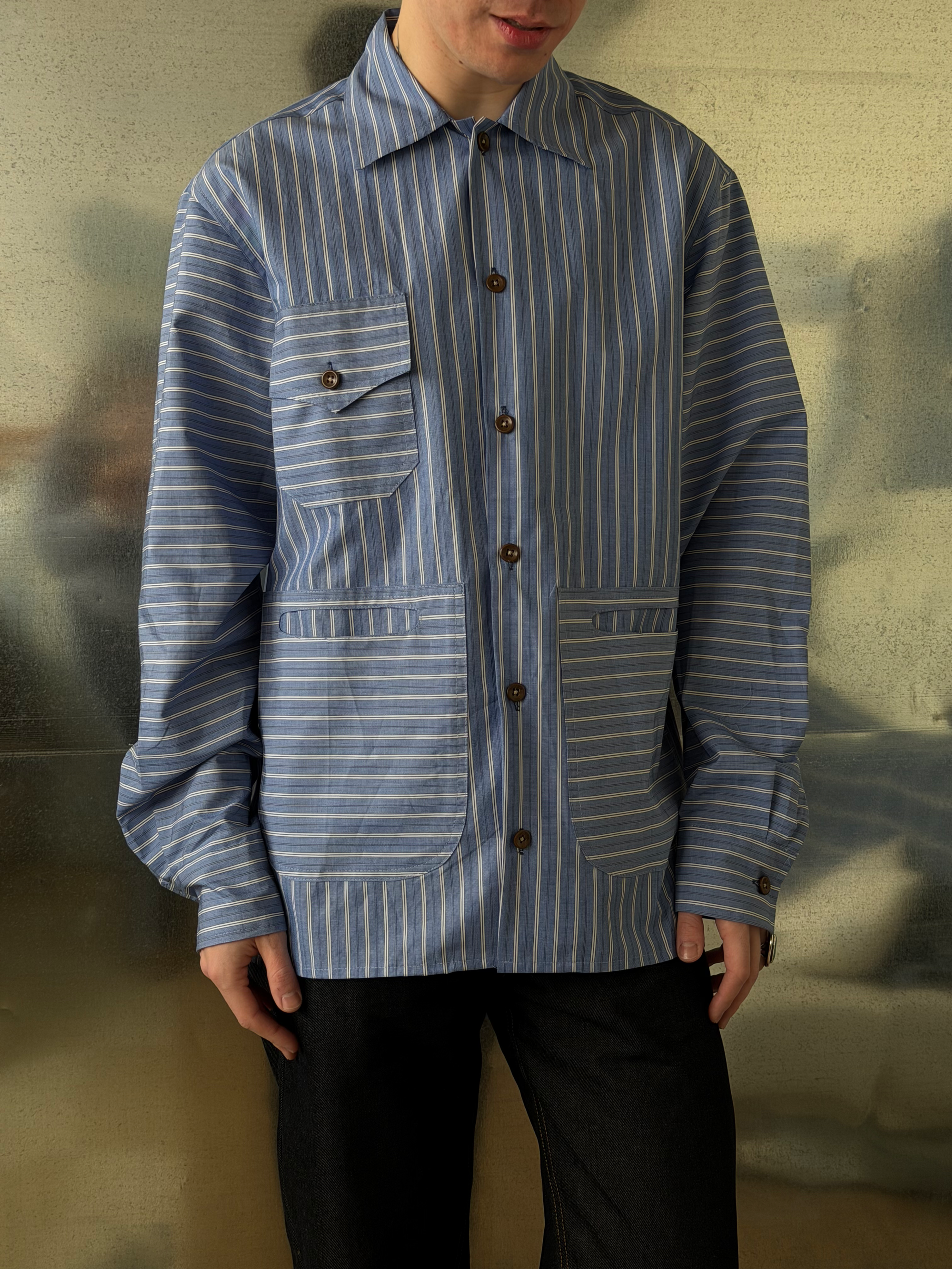 Work Shirt- Blue Stripe