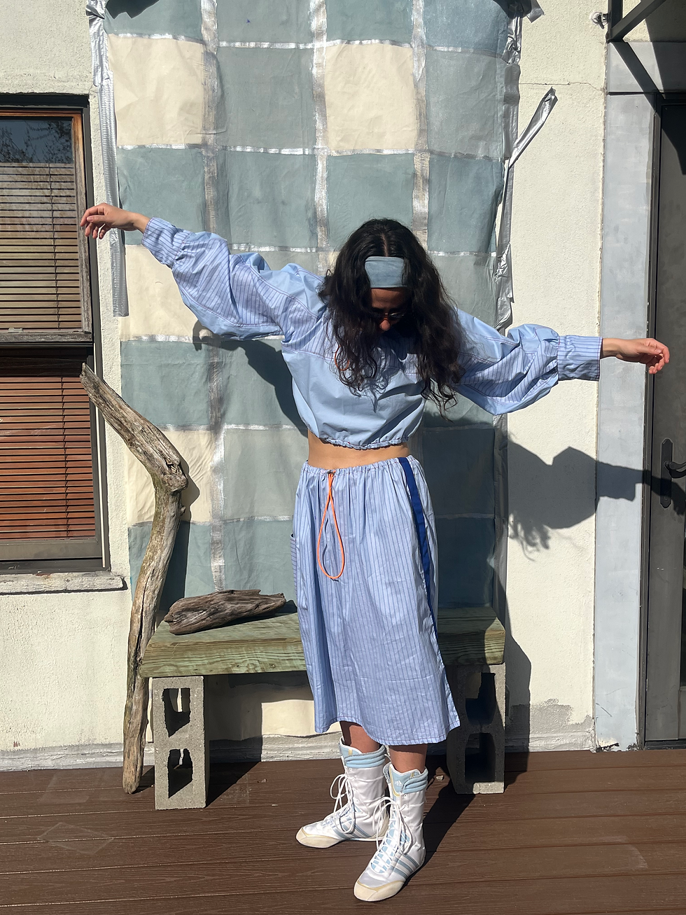 Thumbnail: Sweat Suit Blouse- Poplin