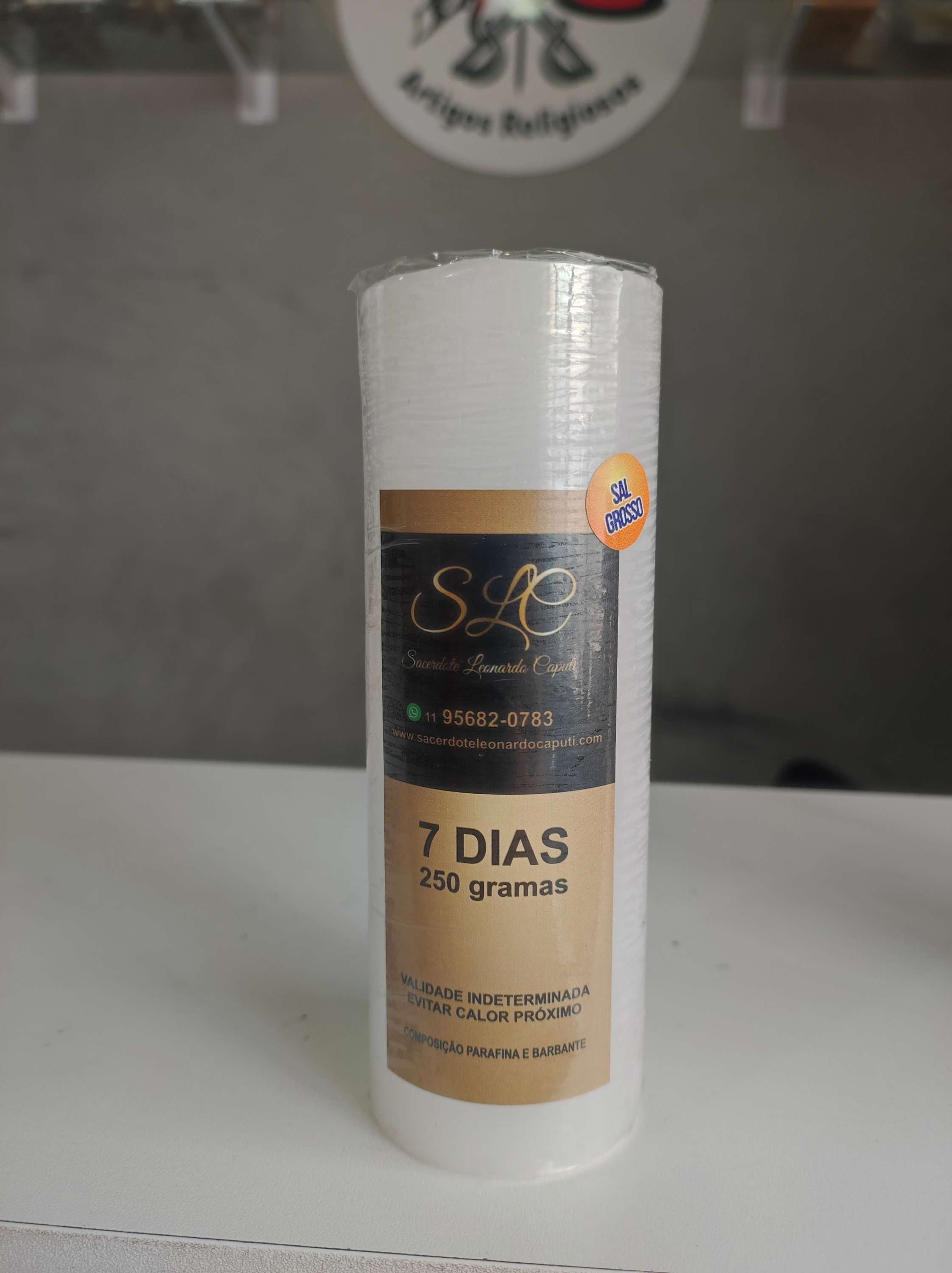 Vela 7 dias Sal grosso 