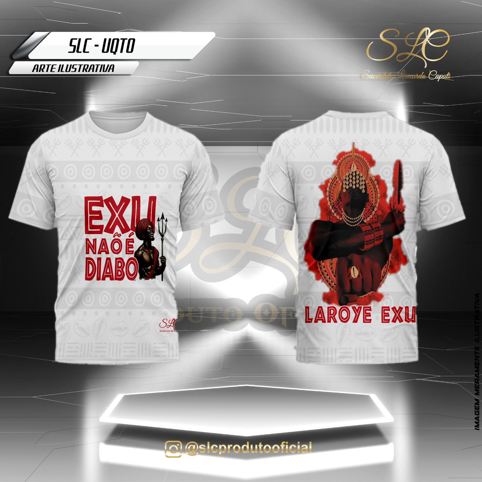 Camiseta Exu não é o Diabo Branca