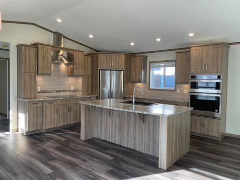 Modular beige-themed countertop