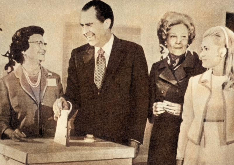 大統領選挙時（中間選挙）のニクソン夫妻