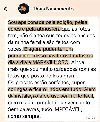 presets edição de fotos