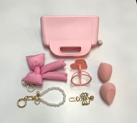 Thumbnail: 🎀 LIMITED EDITION 🎀 FACE BESTIES SPONGE SET + THREE BAG CHARMS + POUCH