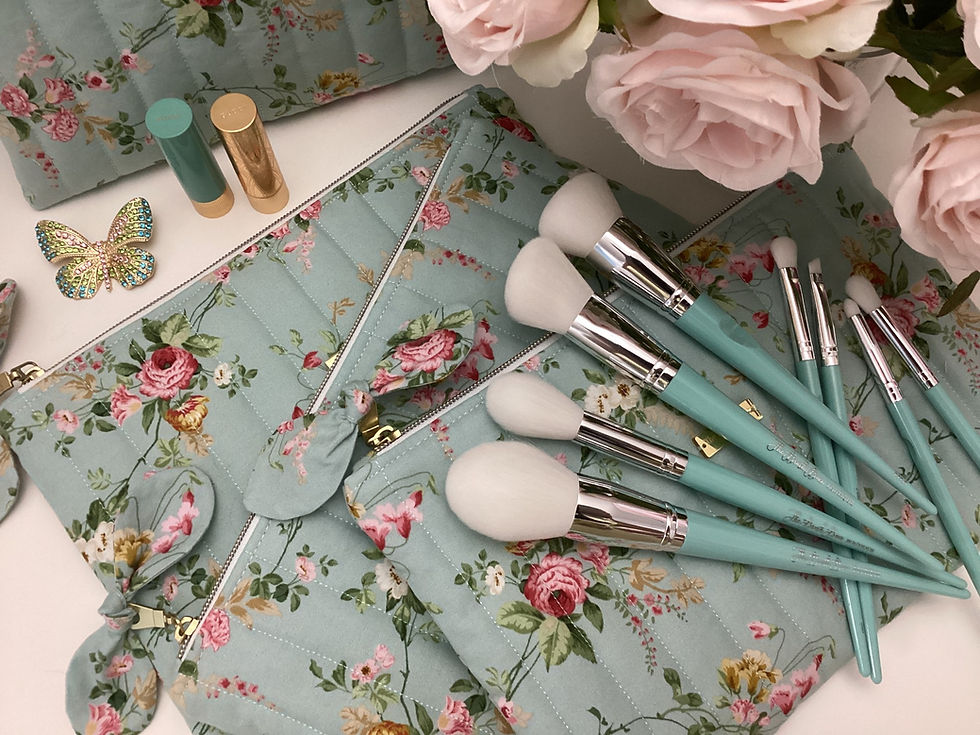 Thumbnail: LIMITED EDITION - TIFFANY BLUE MAKEUP BRUSH SET + MAKEUP POUCH