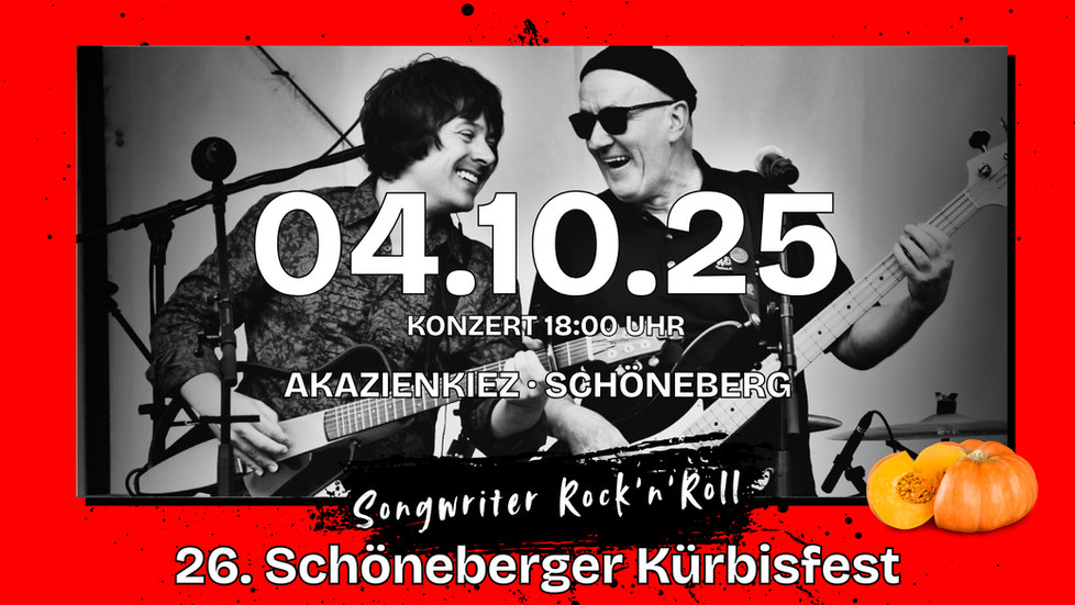 Crimson Sunday live beim 26. Schöneberger Kürbisfest 2025 am 4.10.2025