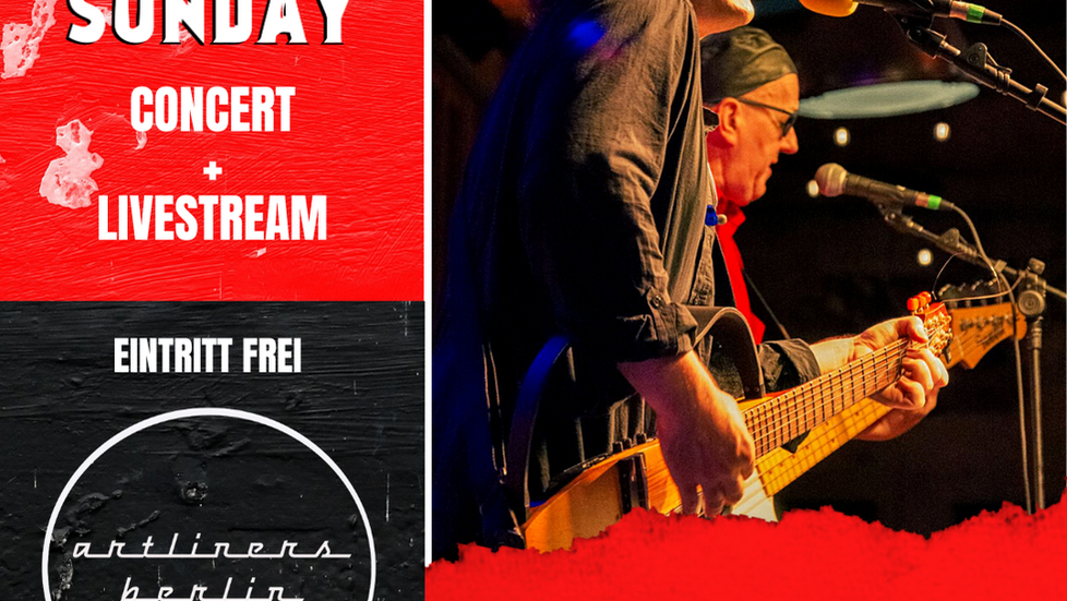 CRIMSON SUNDAY | KONZERT | LIVE+STREAM | ARTLINERS | 15.04.23 - 20 UHR