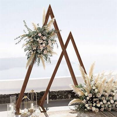 Timber Arbours and floral arrangements
