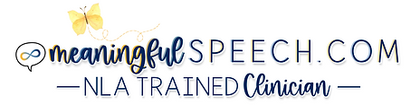 GLP trained SLP meaningful speech logo