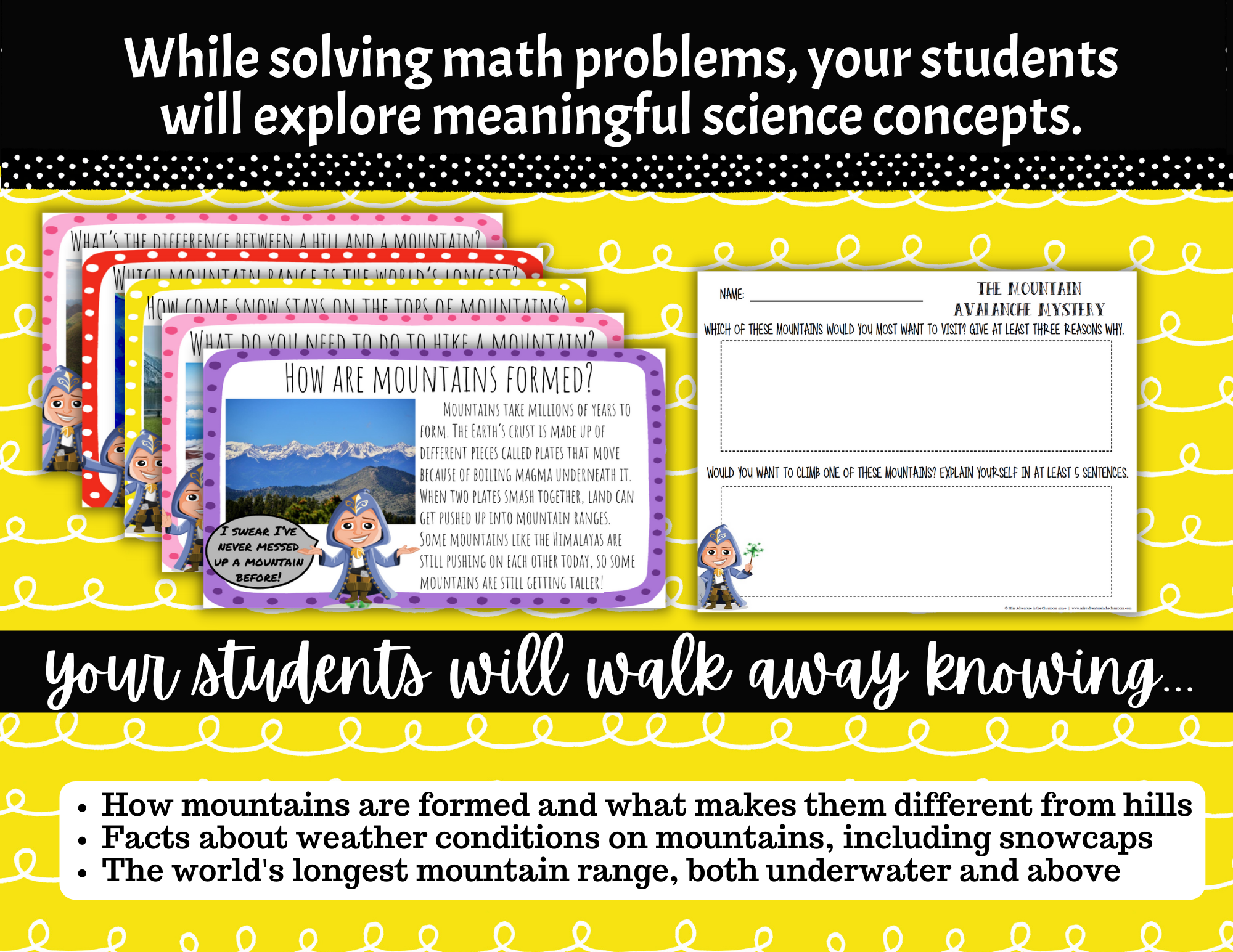 The Mountain Avalanche | 3rd Grade Math Mystery