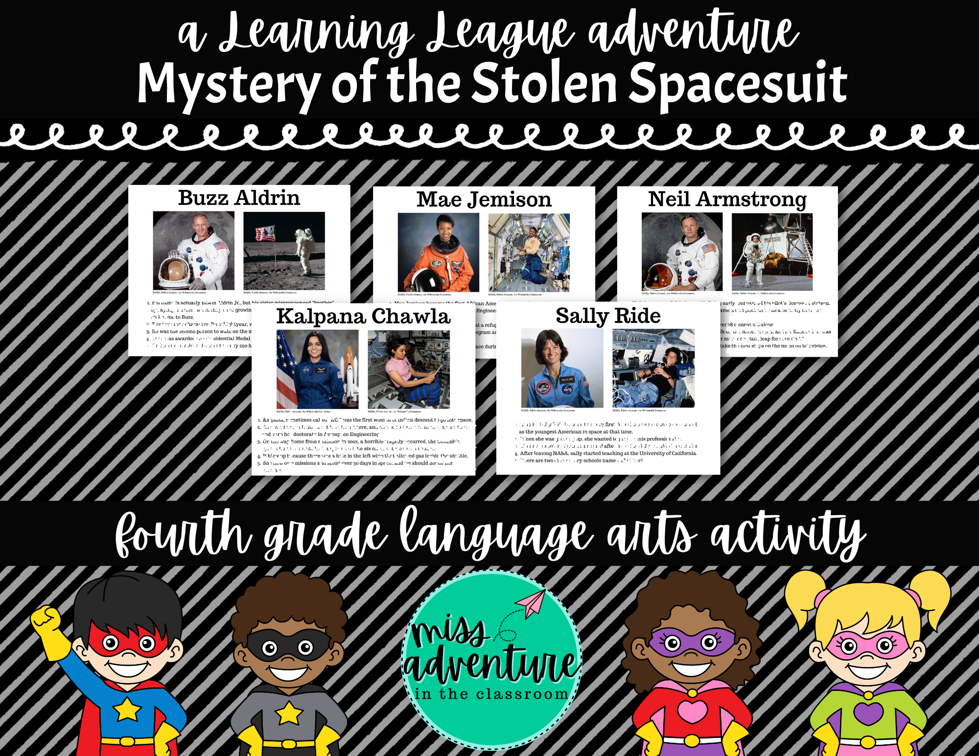 4th Grade September Reading Adventure- Mystery of the Stolen Spacesuit