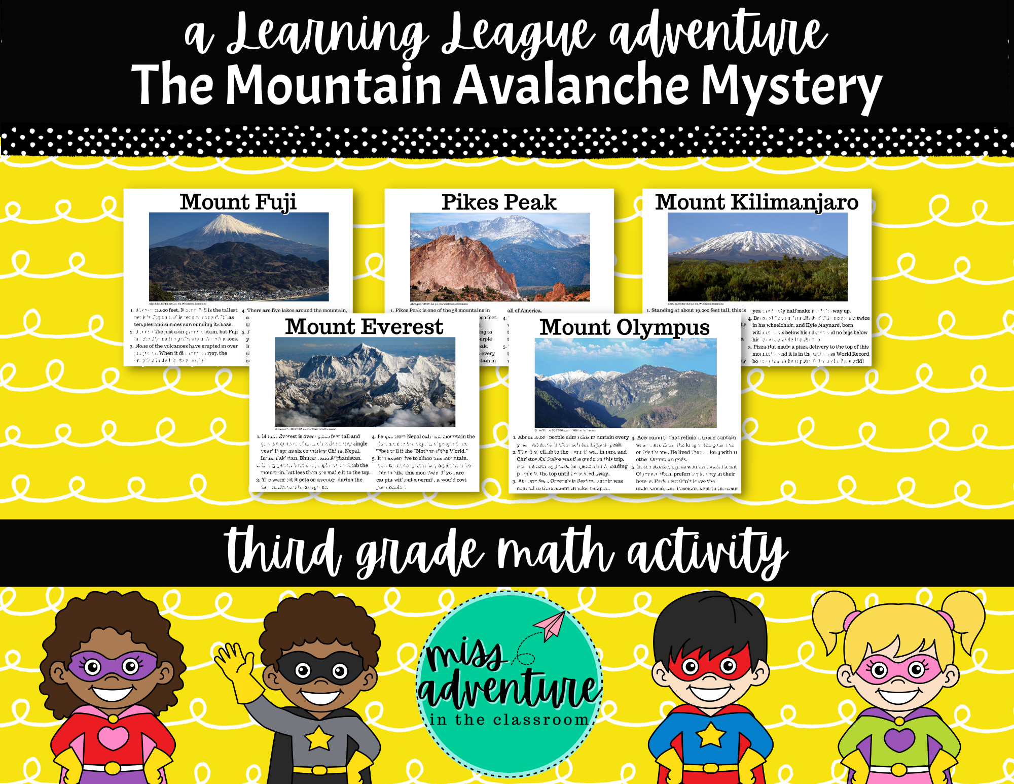 The Mountain Avalanche | 3rd Grade Math Mystery
