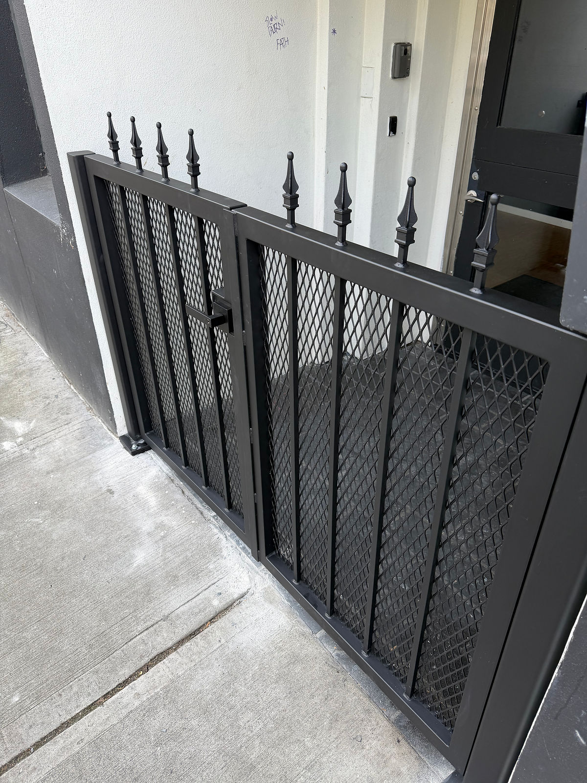 Exterior steel gate in Seattle, WA. — view 3