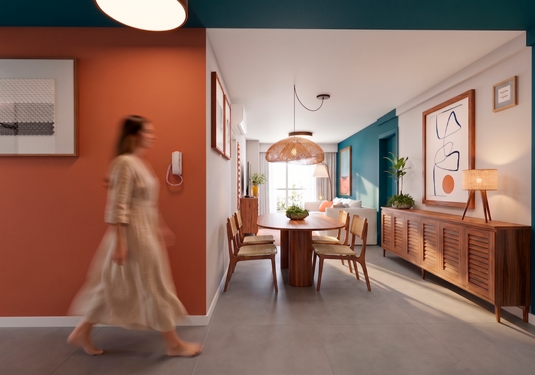 Projeto de  Interiores Alto Padrão em Florianópolis Sustentável