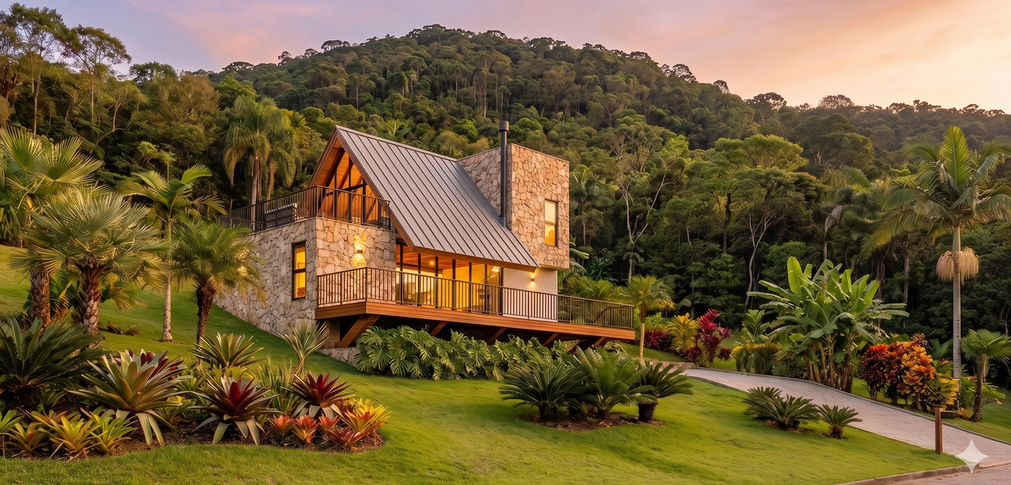 Projeto de Arquitetura Alto Padrão em Florianópolis Sustentável