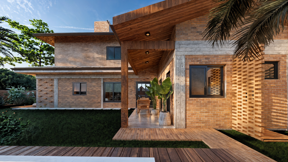 Arquiteto casa contemporânea brasileira rústica