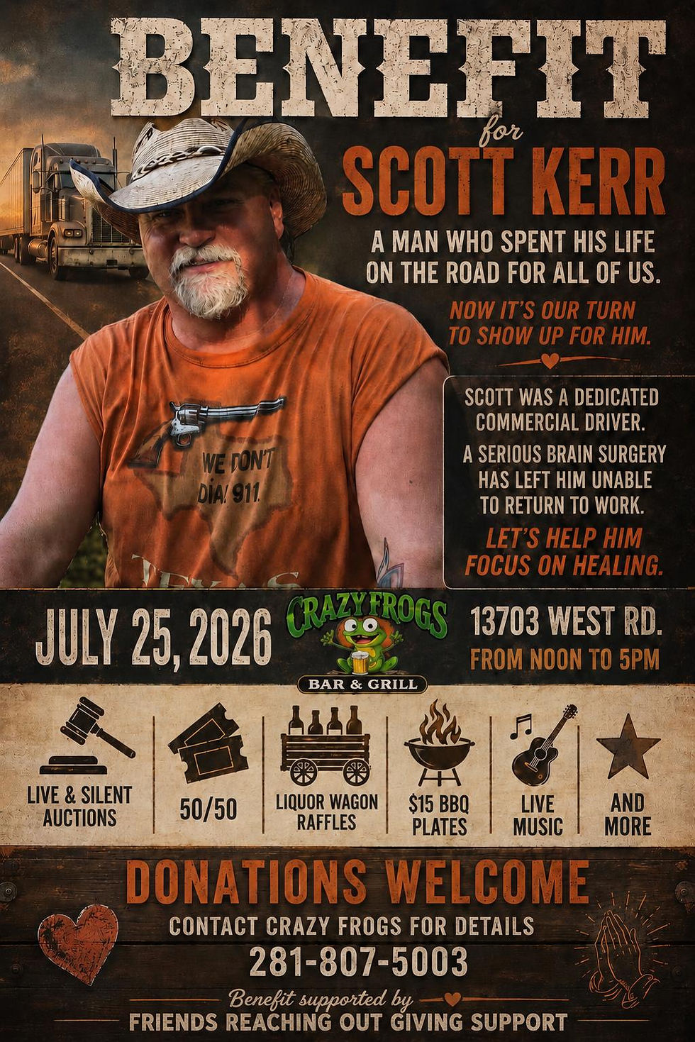 Benefit for Scott Kerr