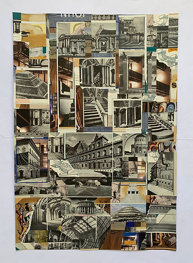 Goran_Tomic_Einsturzende Neubauten (New Buildings are Collapsing)_2024_Collage_38cm x 58cm