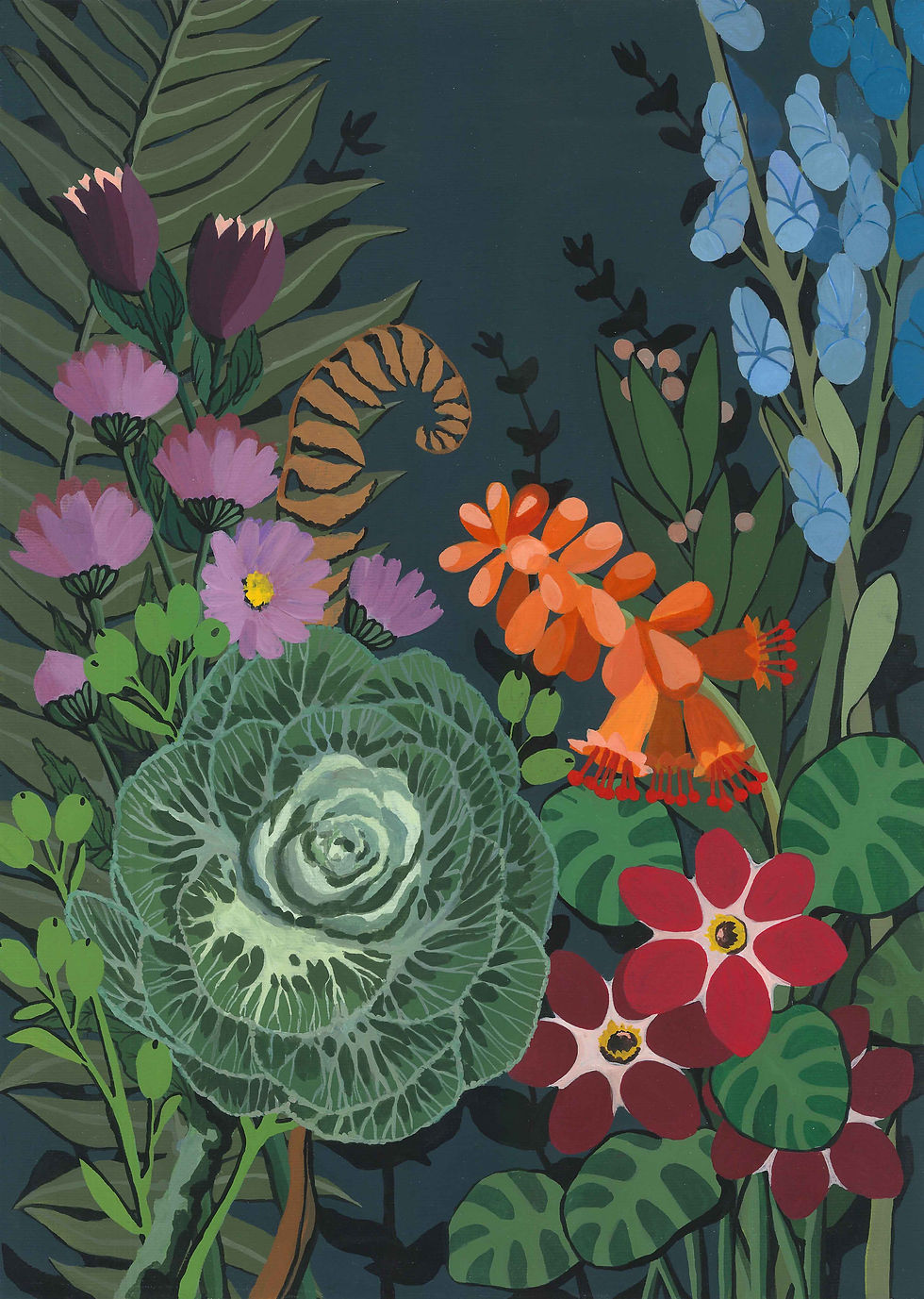 "Botanical Garden: Harmony in Organic Chaos"