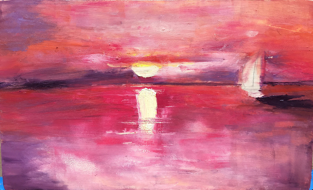 “Dreaming of Shetland” Oil on wood panel, 8x10 I am hoping to move to Scotland and still have that dream.