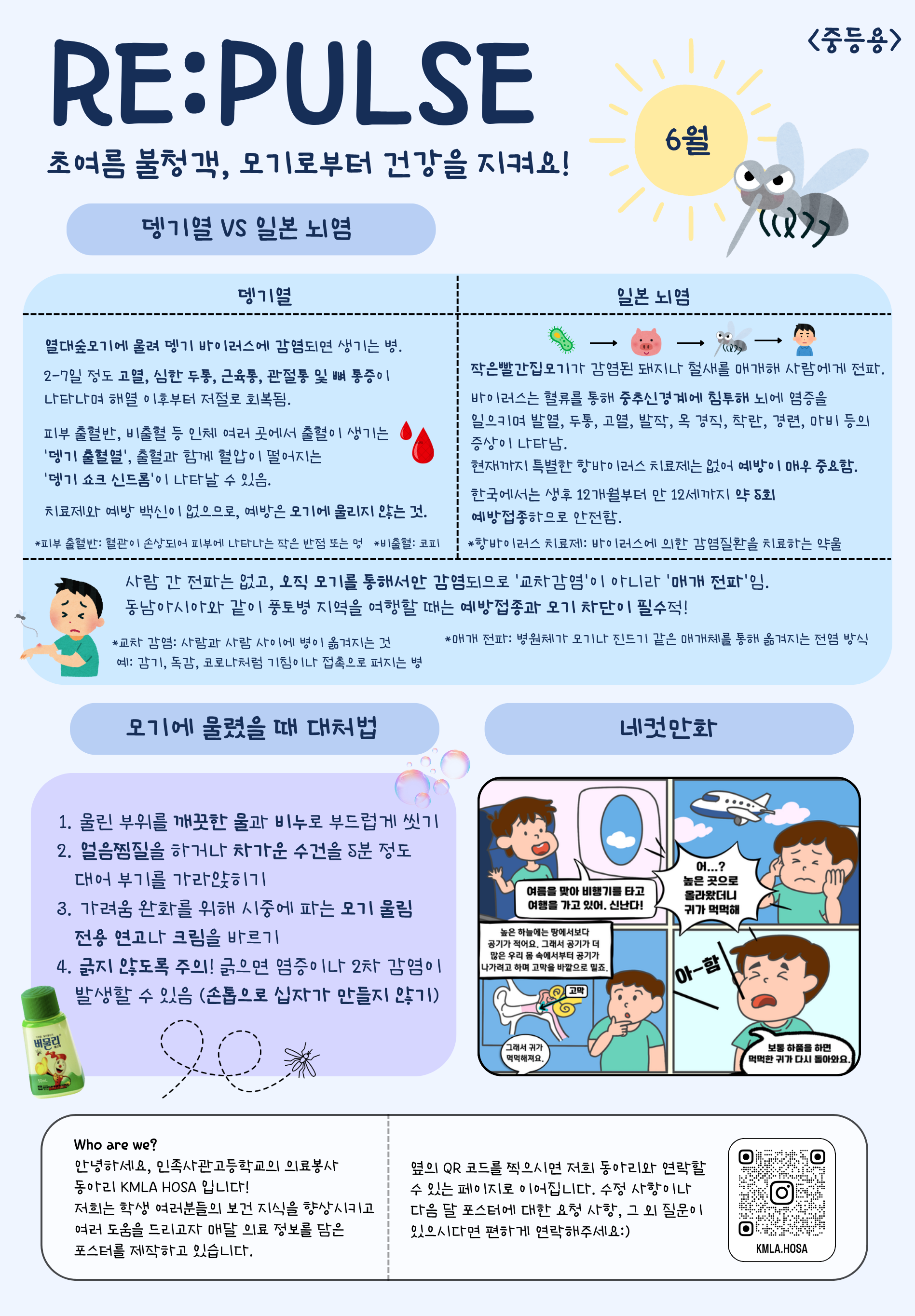 KMLA HOSA school health-information poster