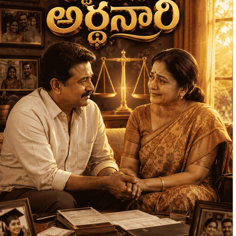 భార్యాభర్తల మధ్య విశ్వాసం, ఆర్థిక భాగస్వామ్యం, పరస్పర అవగాహనను ప్రతిబింబిస్తూ జయలక్ష్మి, శంకరం భావోద్వేగంగా మాట్లాడుకుంటున్న దృశ్యం.