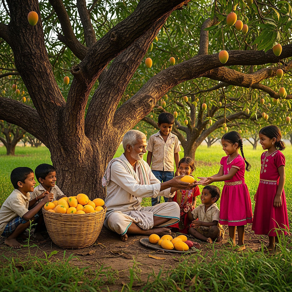 Old man enjoying in sharing